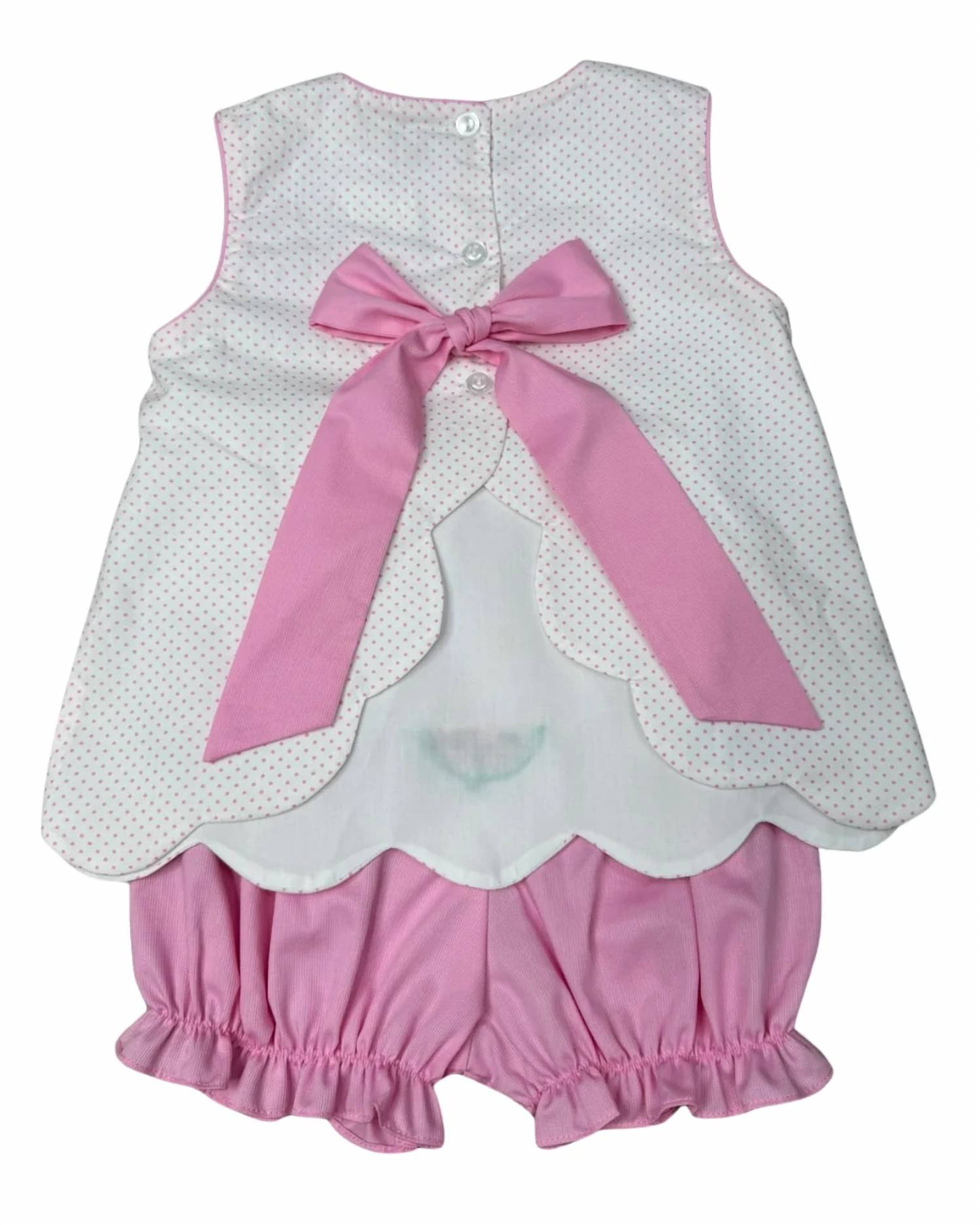 Whimsy Bay Kids - Kids' Scallop Bow Back Bloomer Set
