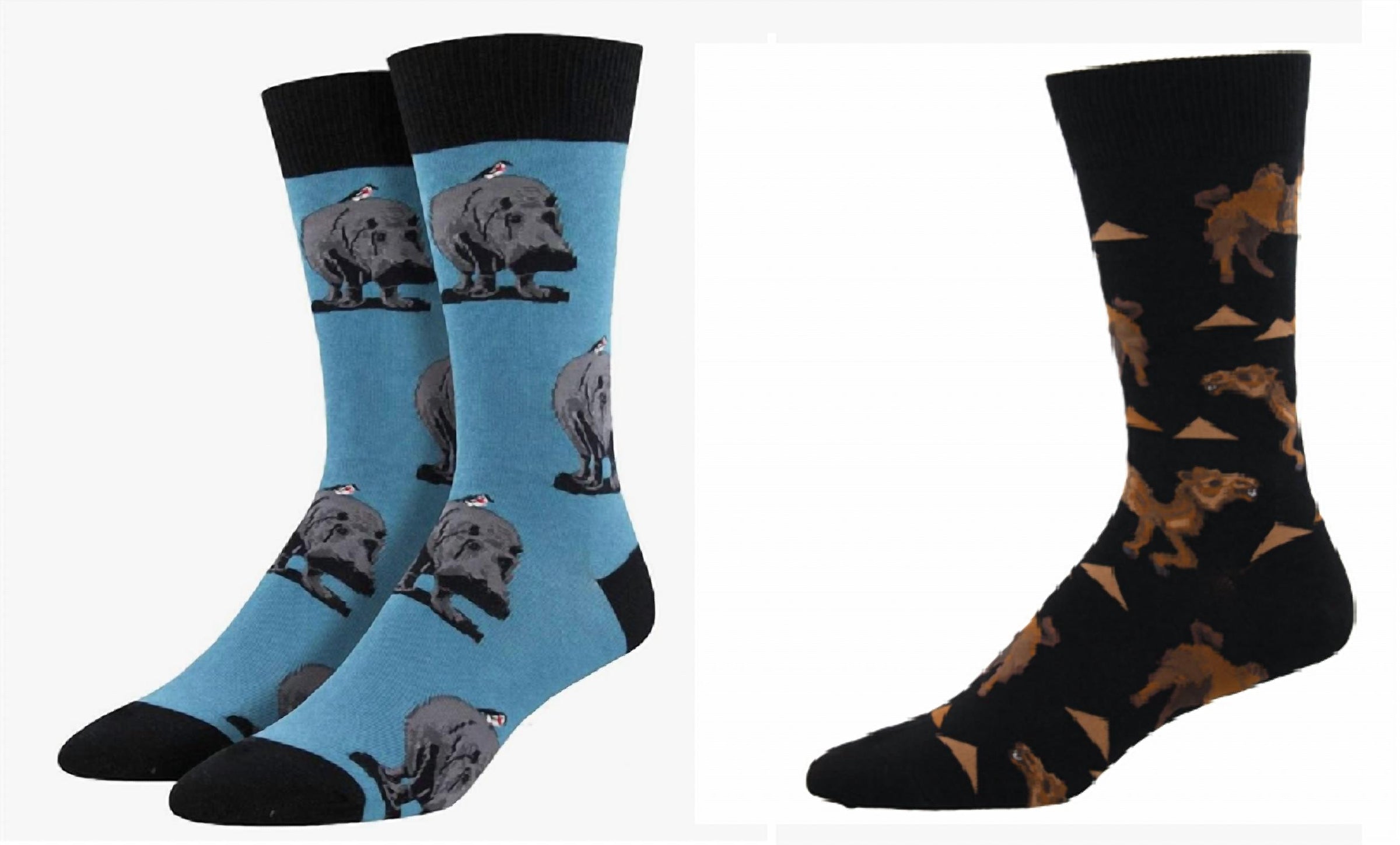 SOCKSMITH Men's Hip Hipporay & Hump Day Hero Socks - Set Of 2 Pair in multi - men's item