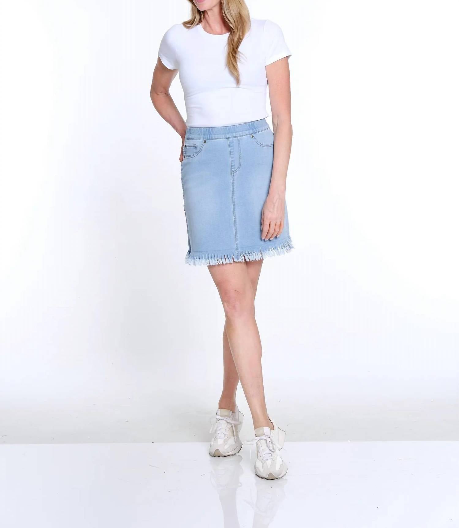 Multiples - Women's Twisted Fringe Hem Skort