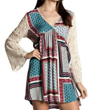 Kori - Hanky Border Print Lace Dress