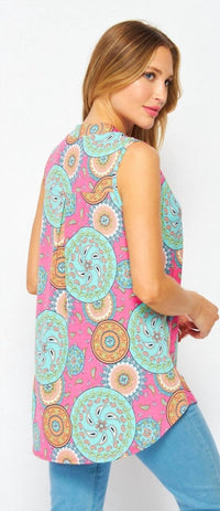 Honeyme - Mandala Sleeveless Top