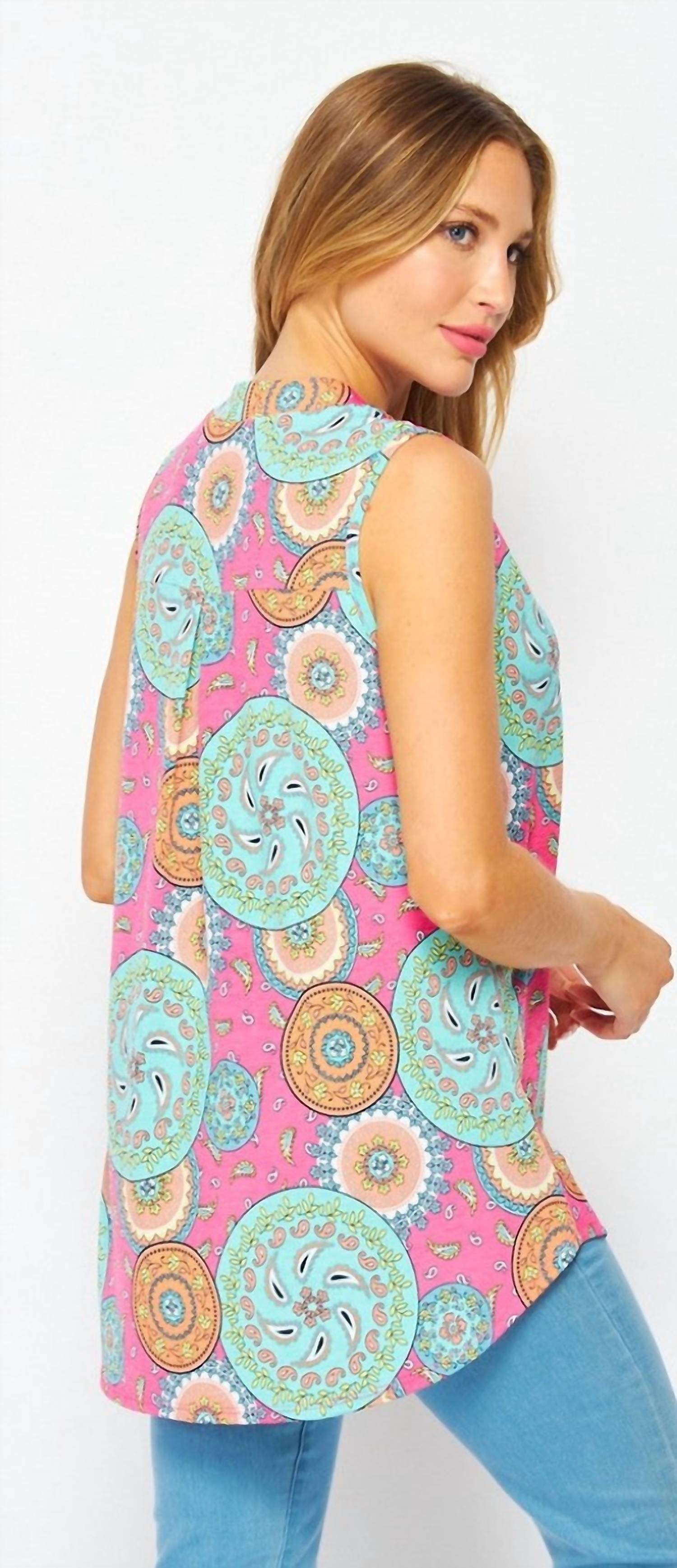 Honeyme - Mandala Sleeveless Top
