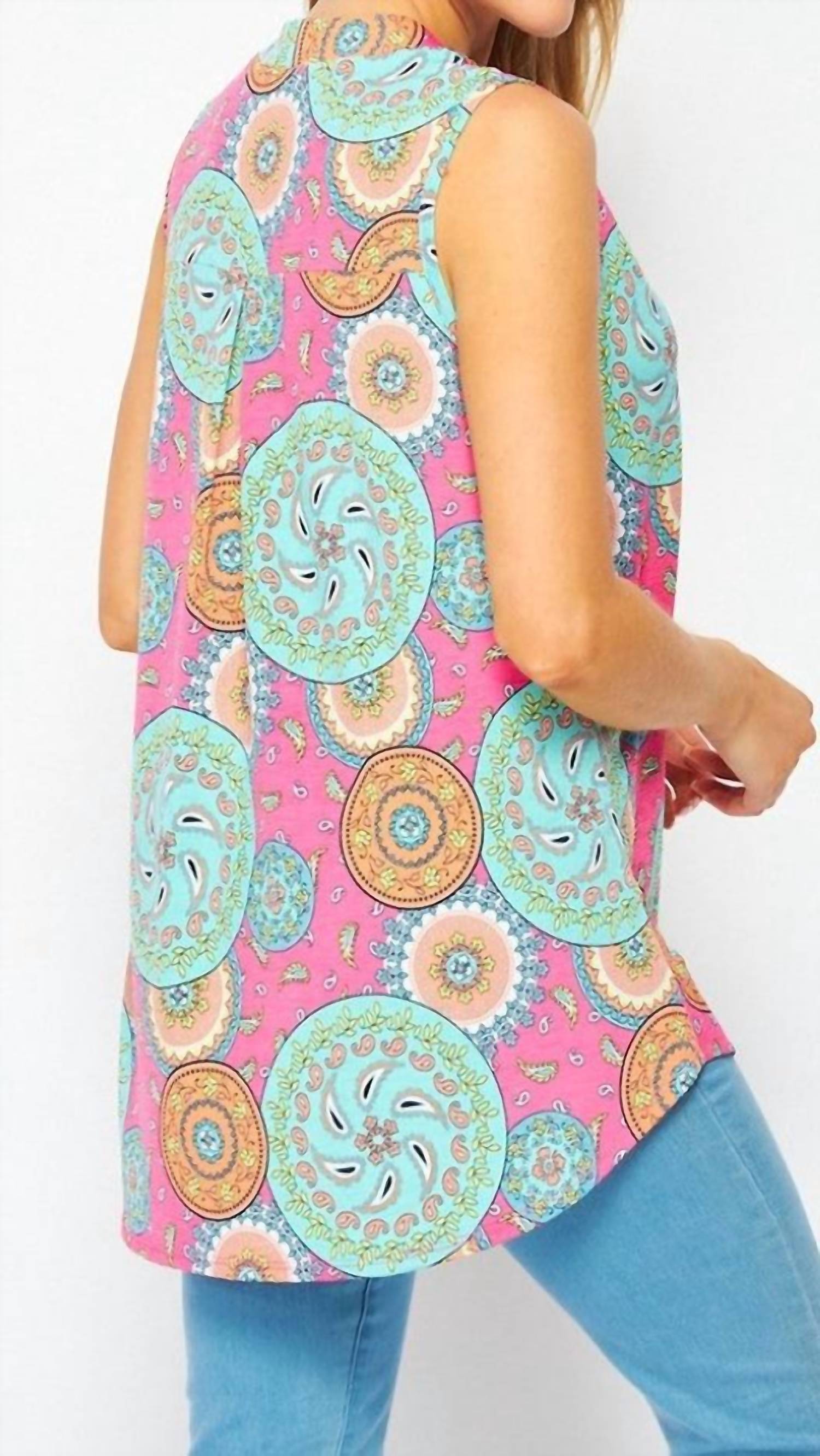 Honeyme - Mandala Sleeveless Top