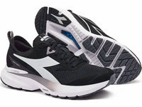 diadora Men's Blushield Vigore 3 Running Sneakers in black white - men's shoe - alternate view