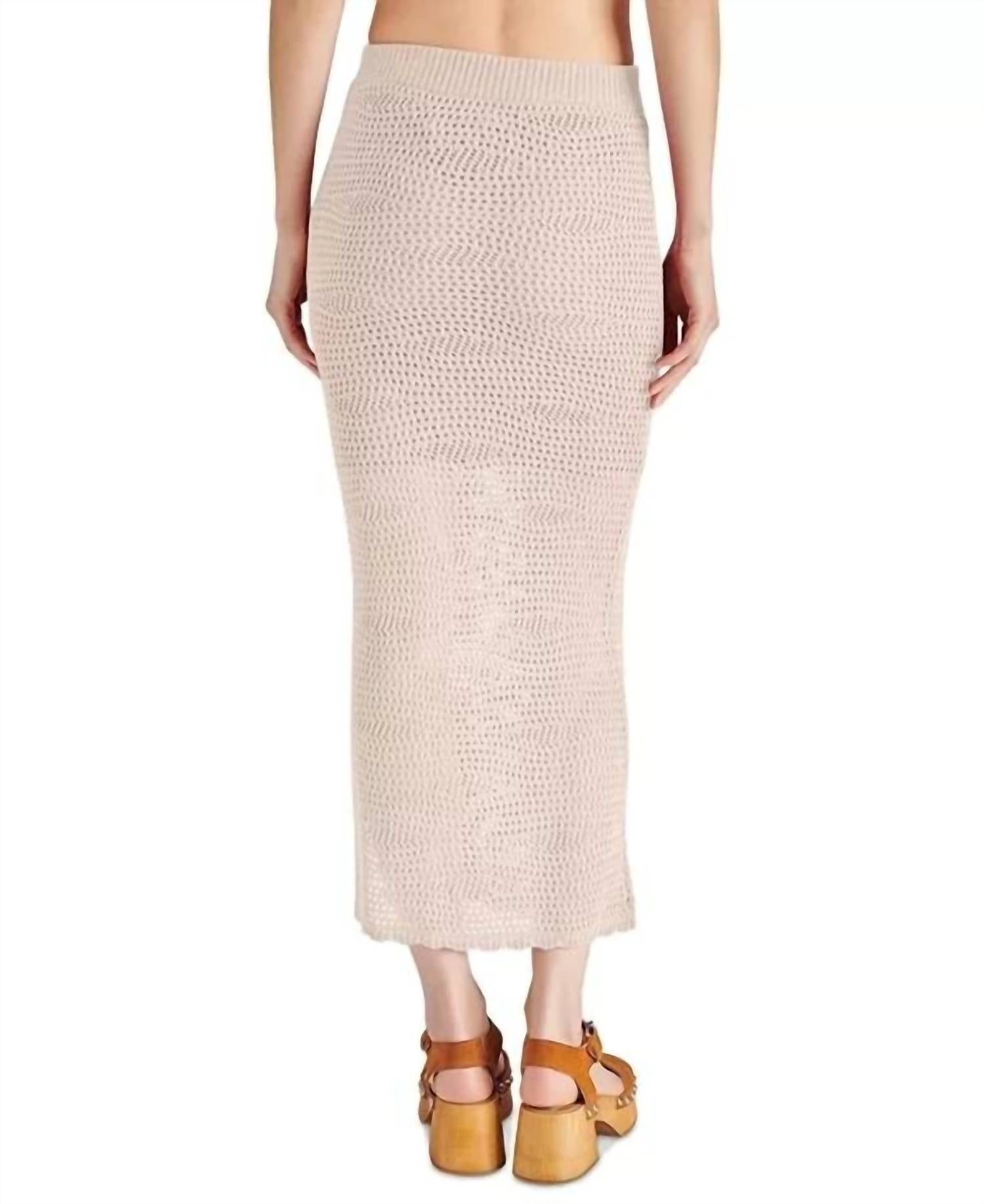 STEVE MADDEN Liliana Skirt in cream - women's skirt