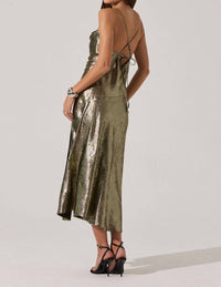 Astr - Gaia Metallic Midi Dress