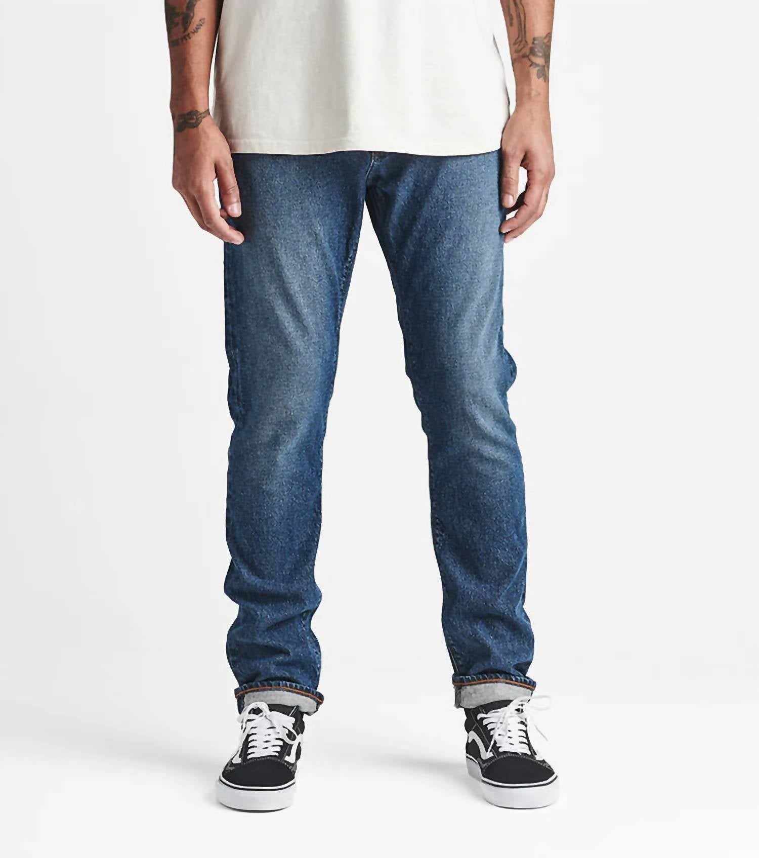ROARK HWY 128 Straight Fit Denim Jeans in blue - men's jeans