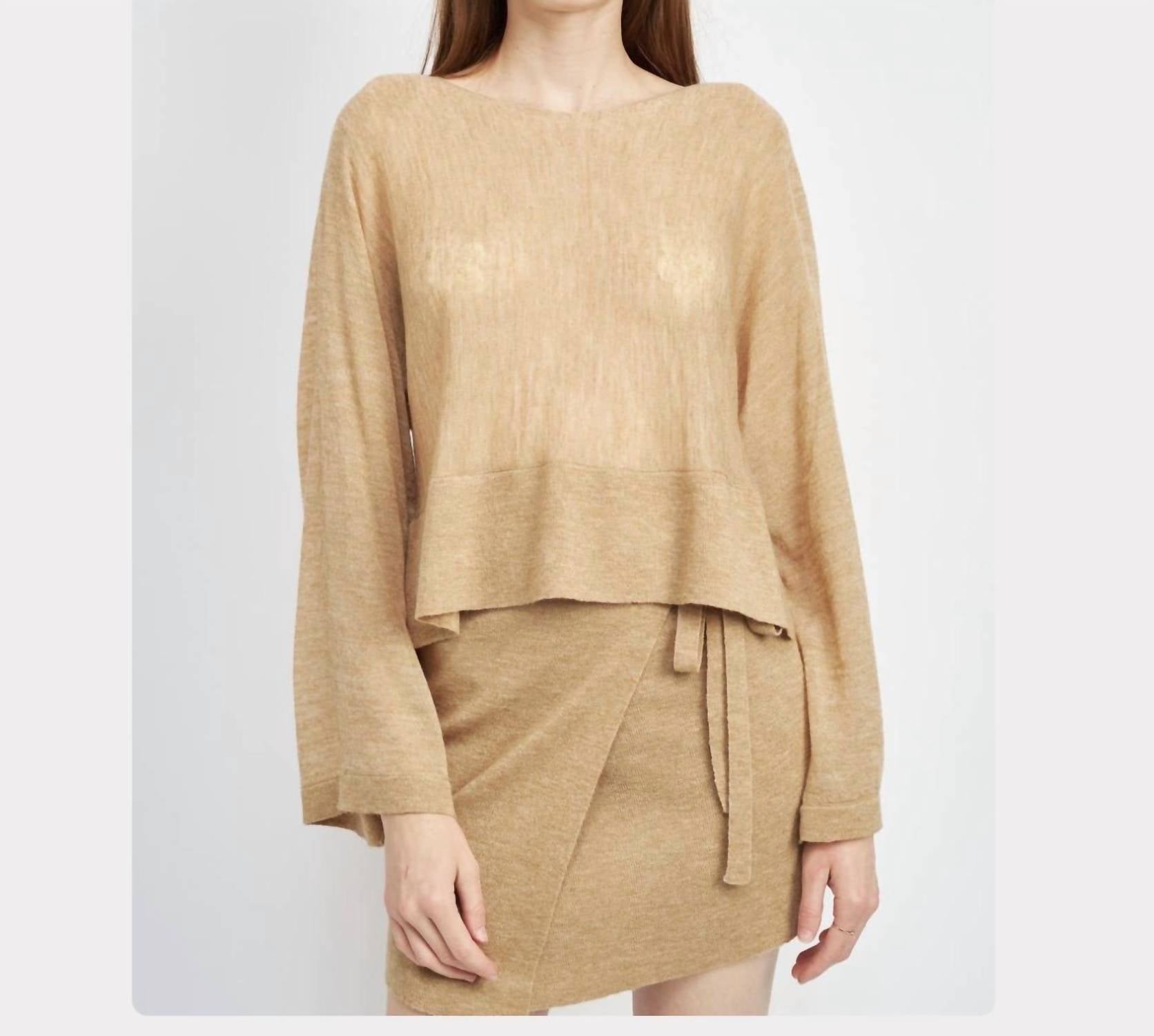 Emory Park Boat Beck Contrast Set in brown - women's skirt