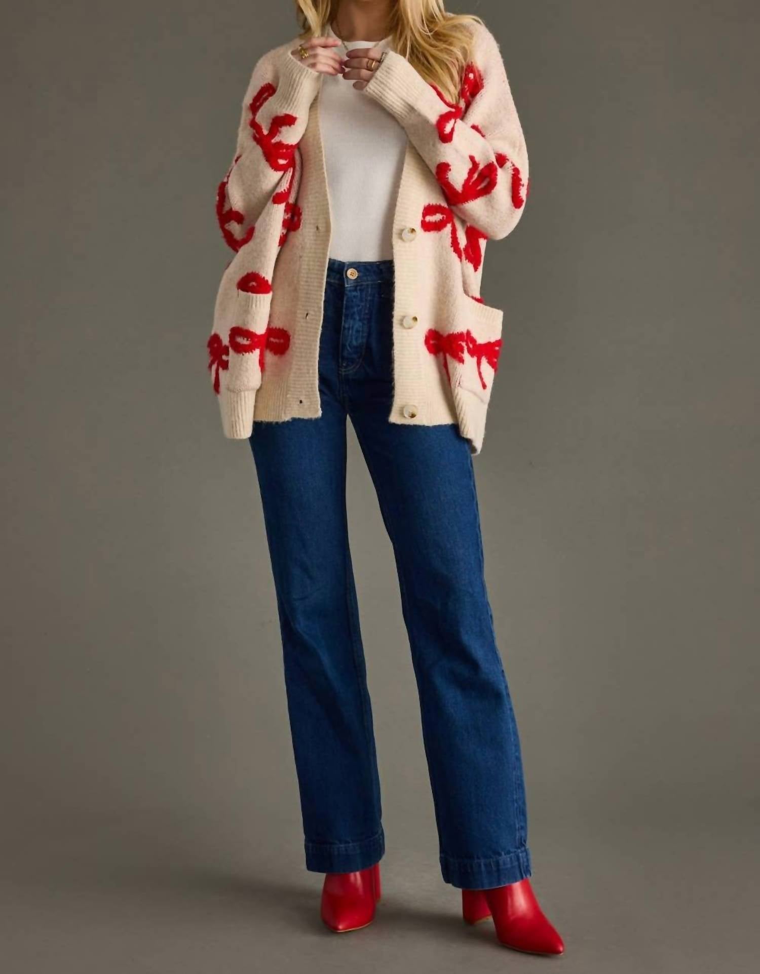 Panache Apparel - Bow Cardigan