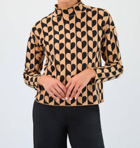 Fdj - Mock Neck Jacquard Sweater