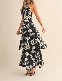 Klesis - Carrie Halter Neck Maxi Dress