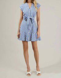 Sugarlips - Babette Striped Shirt Mini Dress