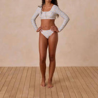 Rylee + Cru - Girl's Rashguard Bikini Set