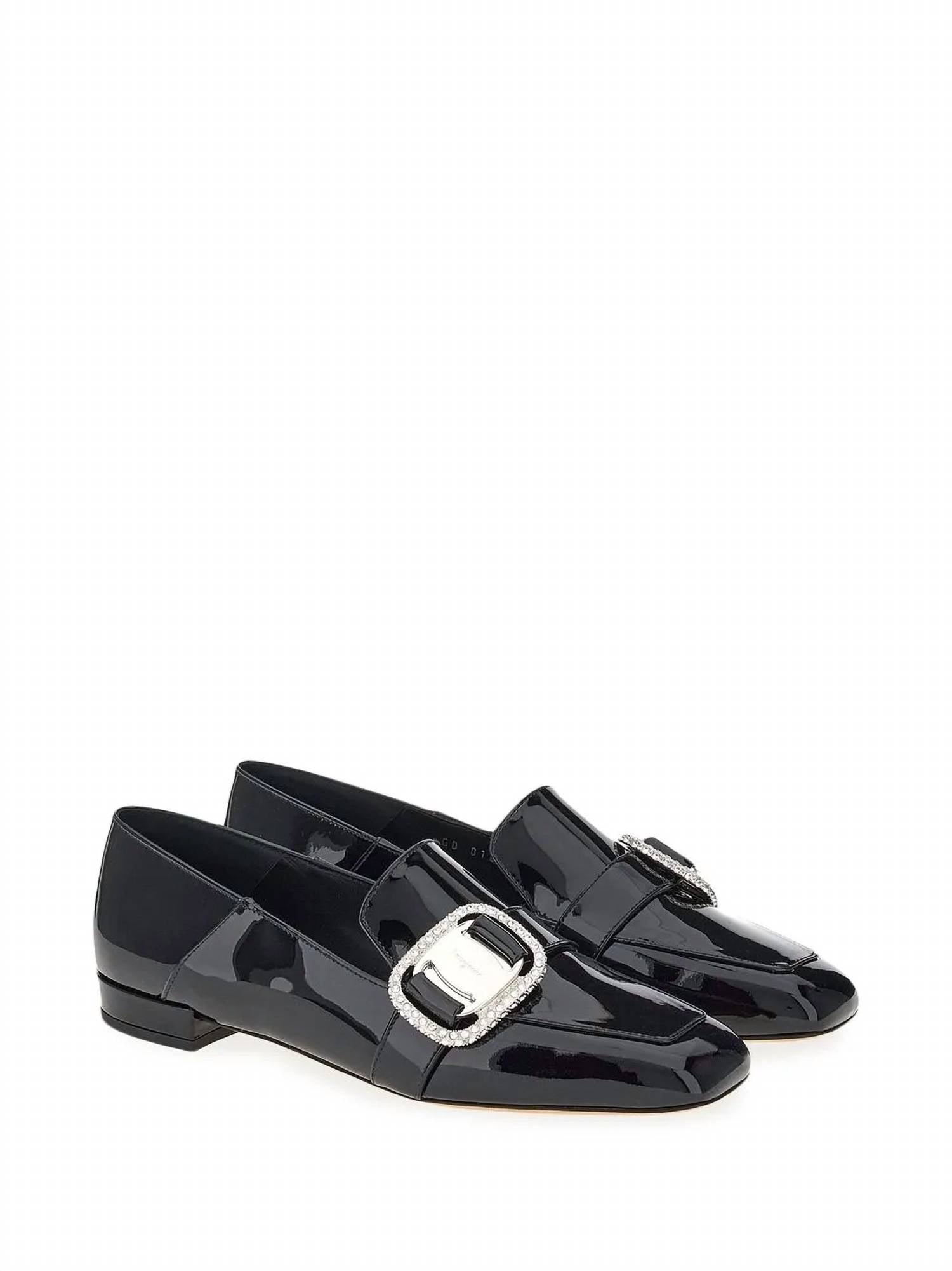Salvatore Ferragamo Women's Vara Chain Loafers in black - women's flats - view 30