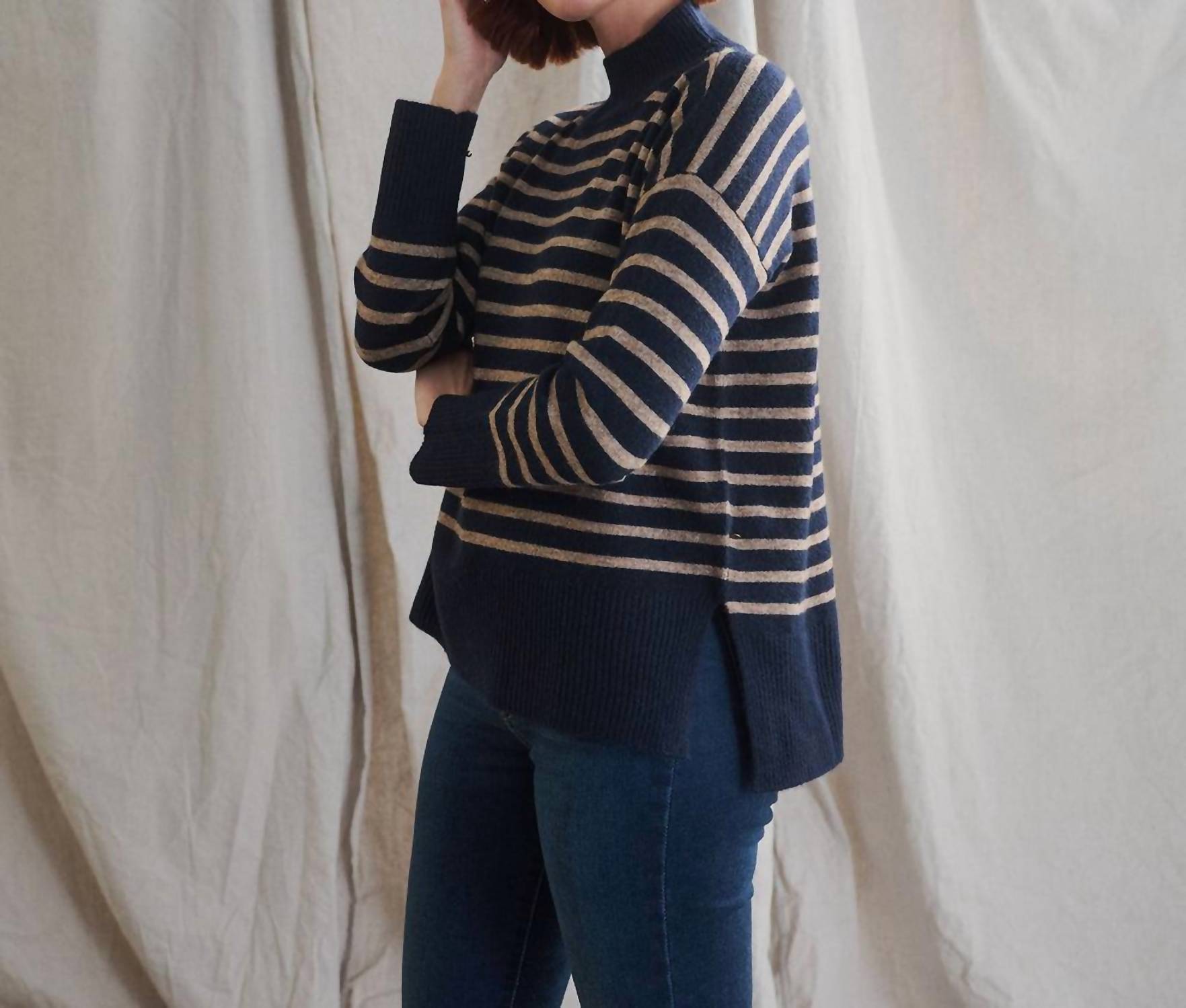 Hatley - Split Neck Mock Sweater
