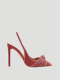 Aquazzura - Women's Atelier Embellished Velvet Slingback Pumps