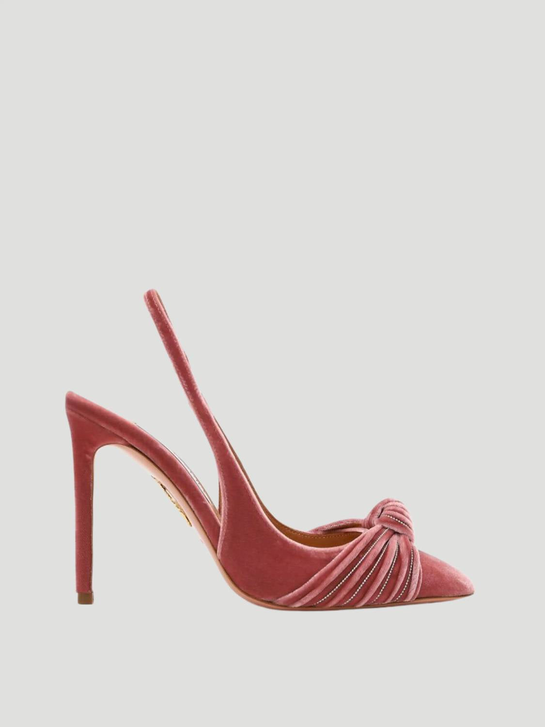 Aquazzura - Women's Atelier Embellished Velvet Slingback Pumps