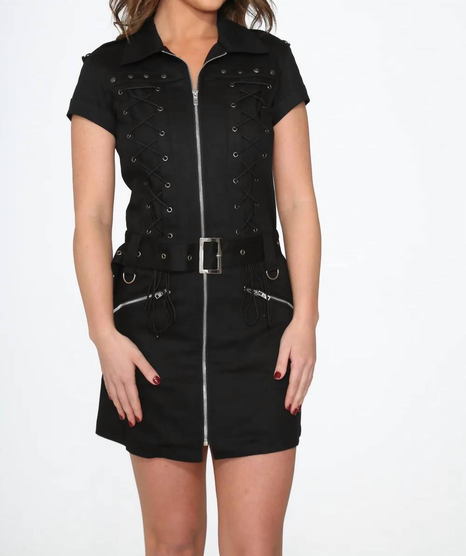 Orchid Bloom - Gothic Mini Dress