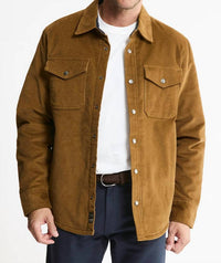 Jachs New York - Sherpa Lined Corduroy Shirt Jacket