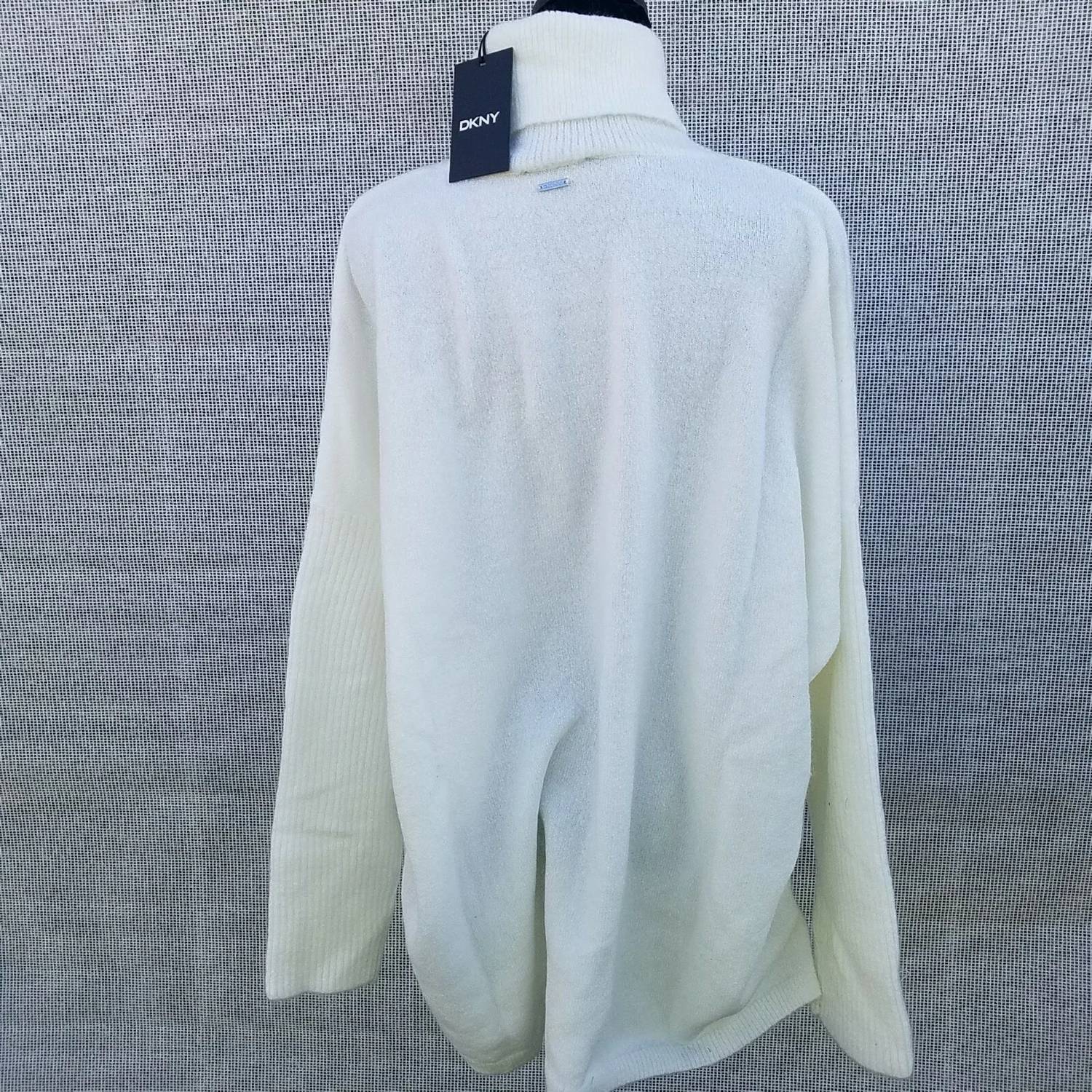Dkny - Turtleneck Acrylic Blend Oversized Sweater