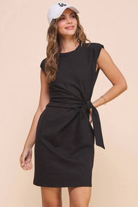 Kld. Signature - Cap Sleeve Side Tie Dress