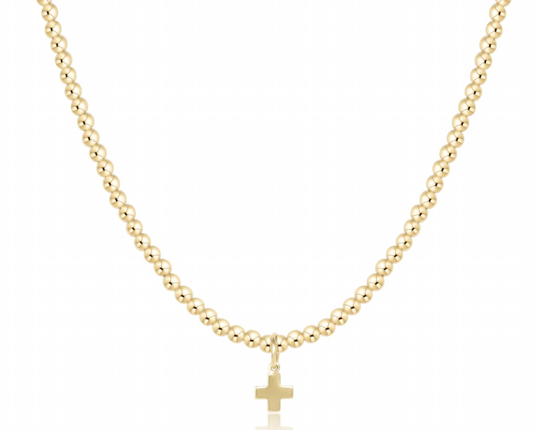 Enewton - 3mm Classic Choker Signature Cross Necklace
