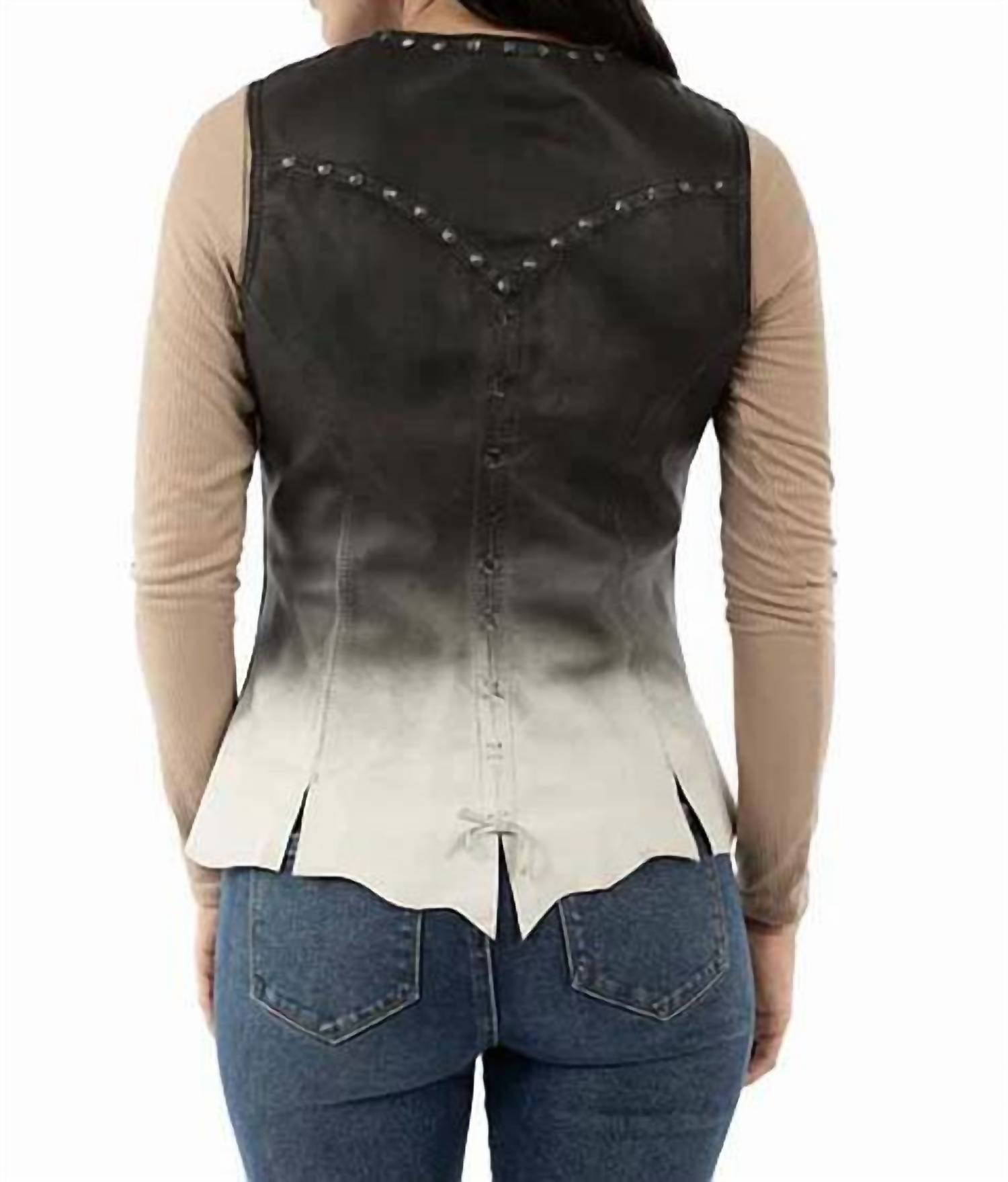 Scully - Lambskin Ombre Vintage Vest