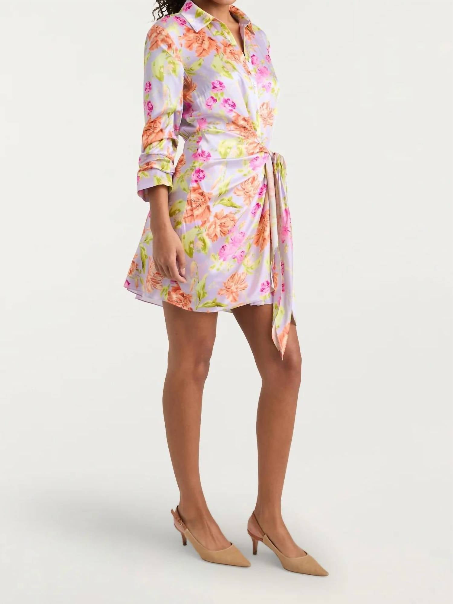 Cinq A Sept - Midnight Tulips Mini Jacey Dress