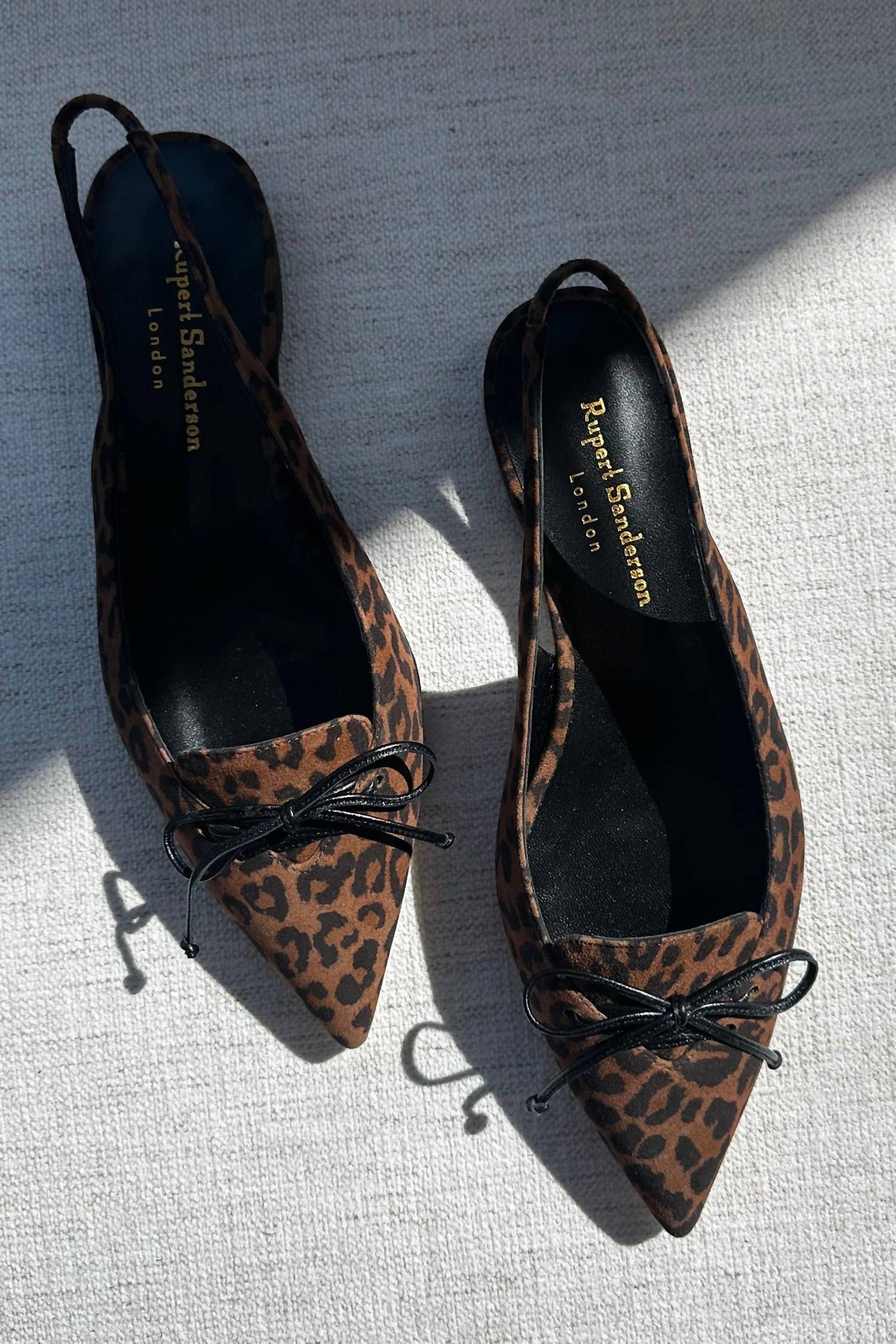 Rupert Sanderson Women's Quito Pointed Toe Flats in leopard - women's flats - alternate view