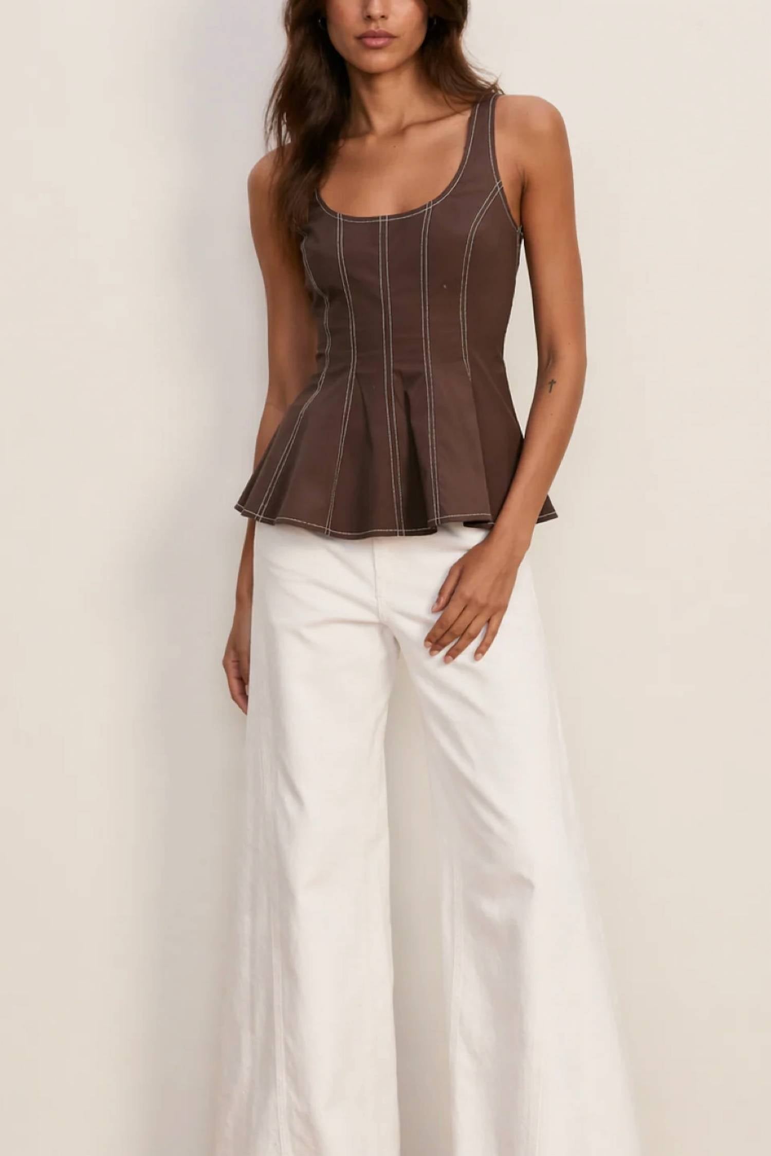 Veronica Beard - Charlie Peplum Top
