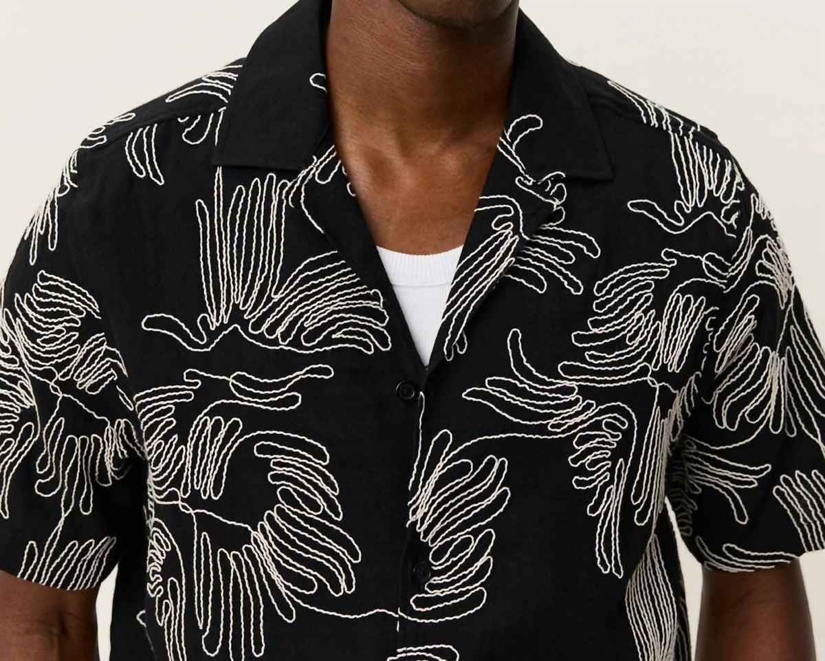 Les Deux - Liam Aoe Flower Short Sleeve Shirt