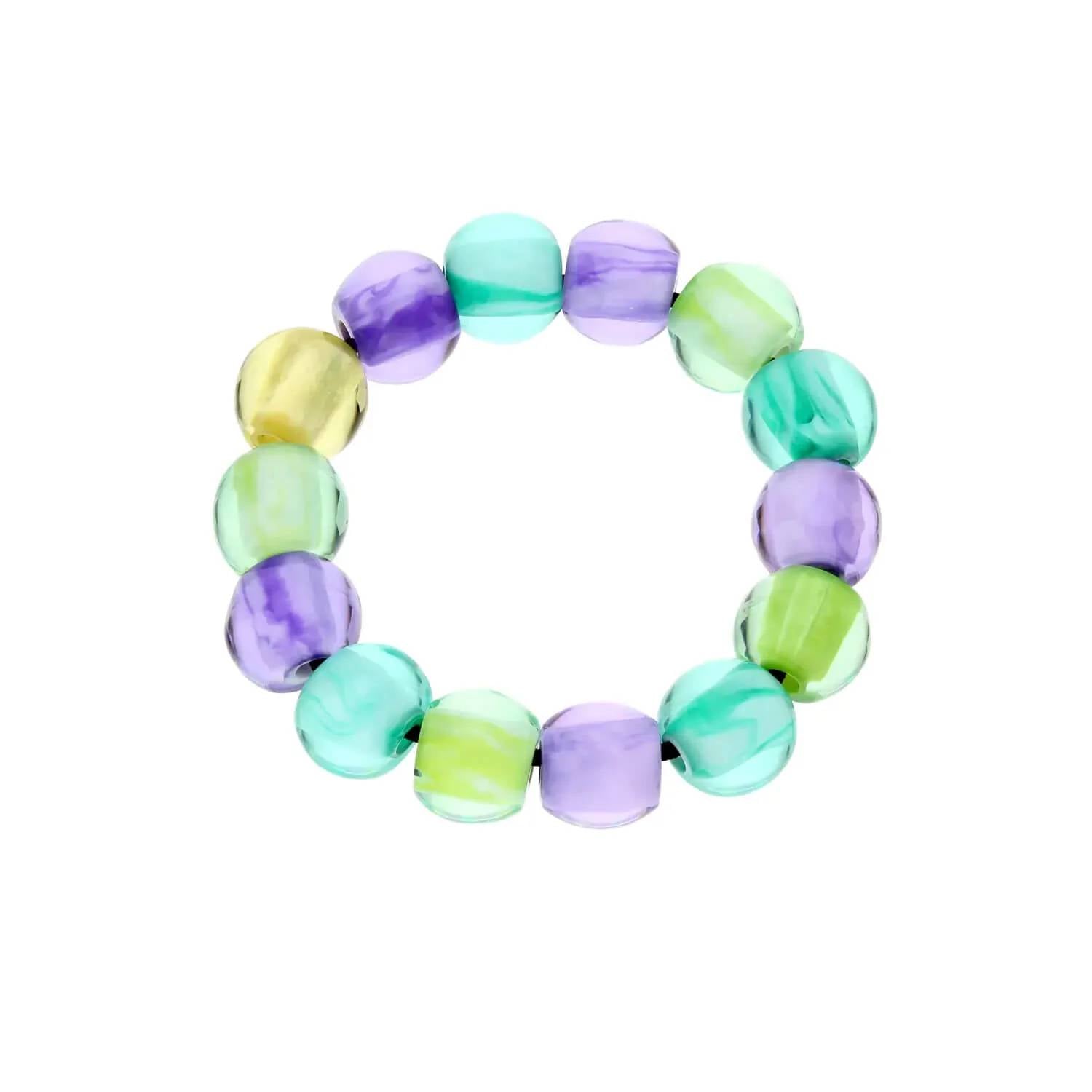 Gold & Honey - Women's Stretch Bead Bracelet
