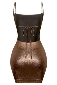 Metallic Mini Dress