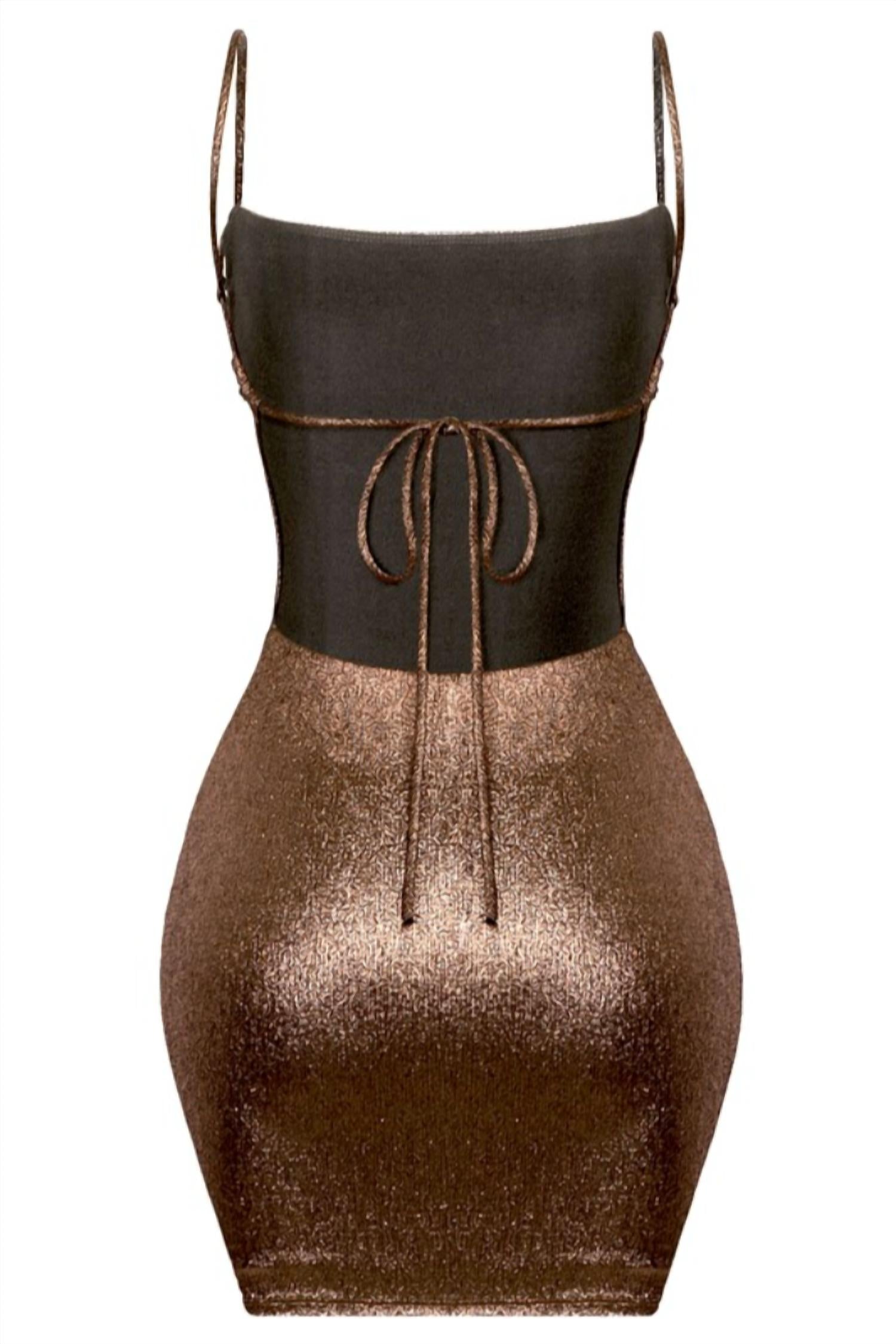 Metallic Mini Dress