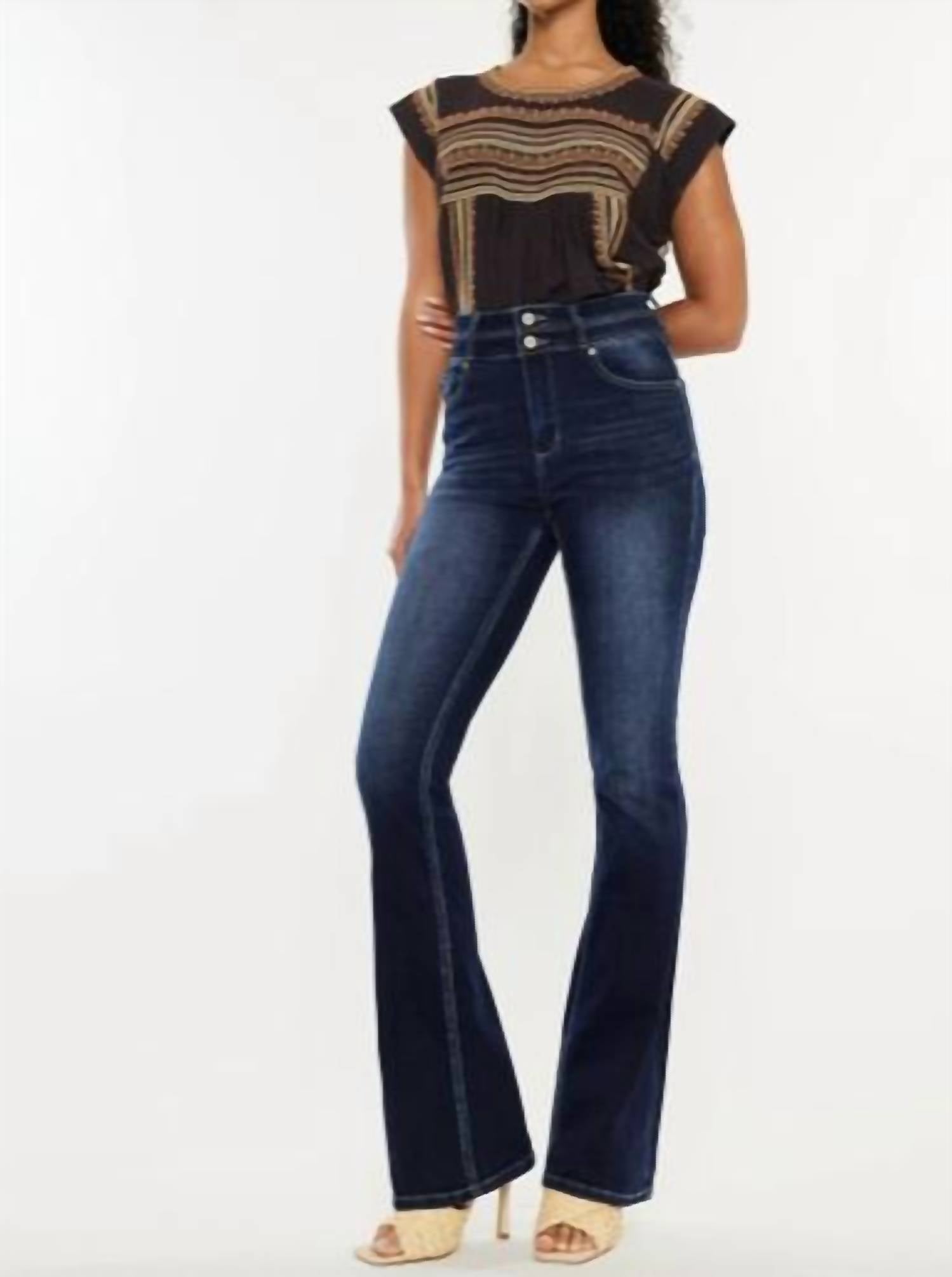 Kancan - High Rise Skinny Bootcut Jeans