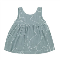 One More In the Family Girl's Camelia Dress in the family girl s camelia dress in shark - kids' dress