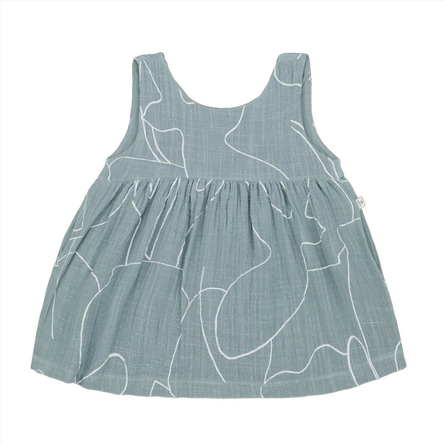 One More In the Family Girl's Camelia Dress in the family girl s camelia dress in shark - kids' dress