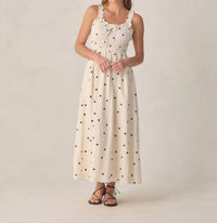 Rylee + Cru Chrissy Dress in white - women's dress - detail view