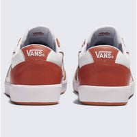 Vans Men's Lowland ComfyCush Shoe in 2 tone leather auburn - men's sneaker - detail view