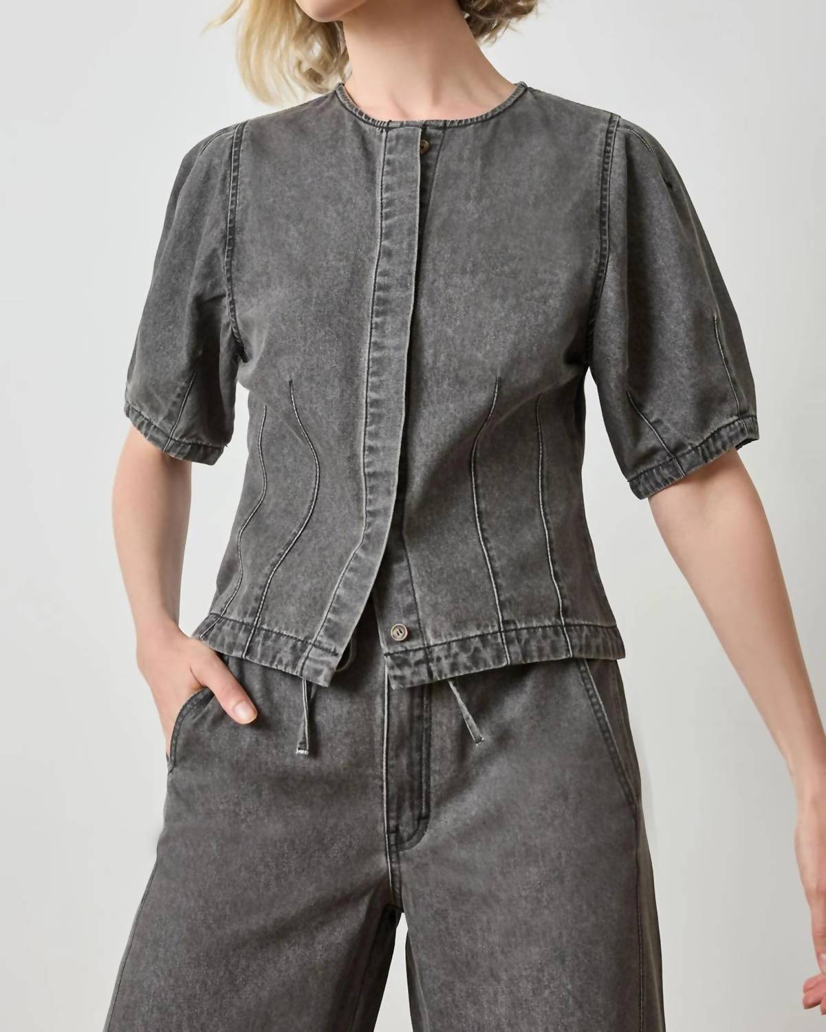 Lilla P - Full Sleeve Seamed Top