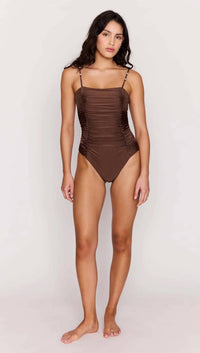 Minkpink - Sienne Ruched One-piece Swimsuit