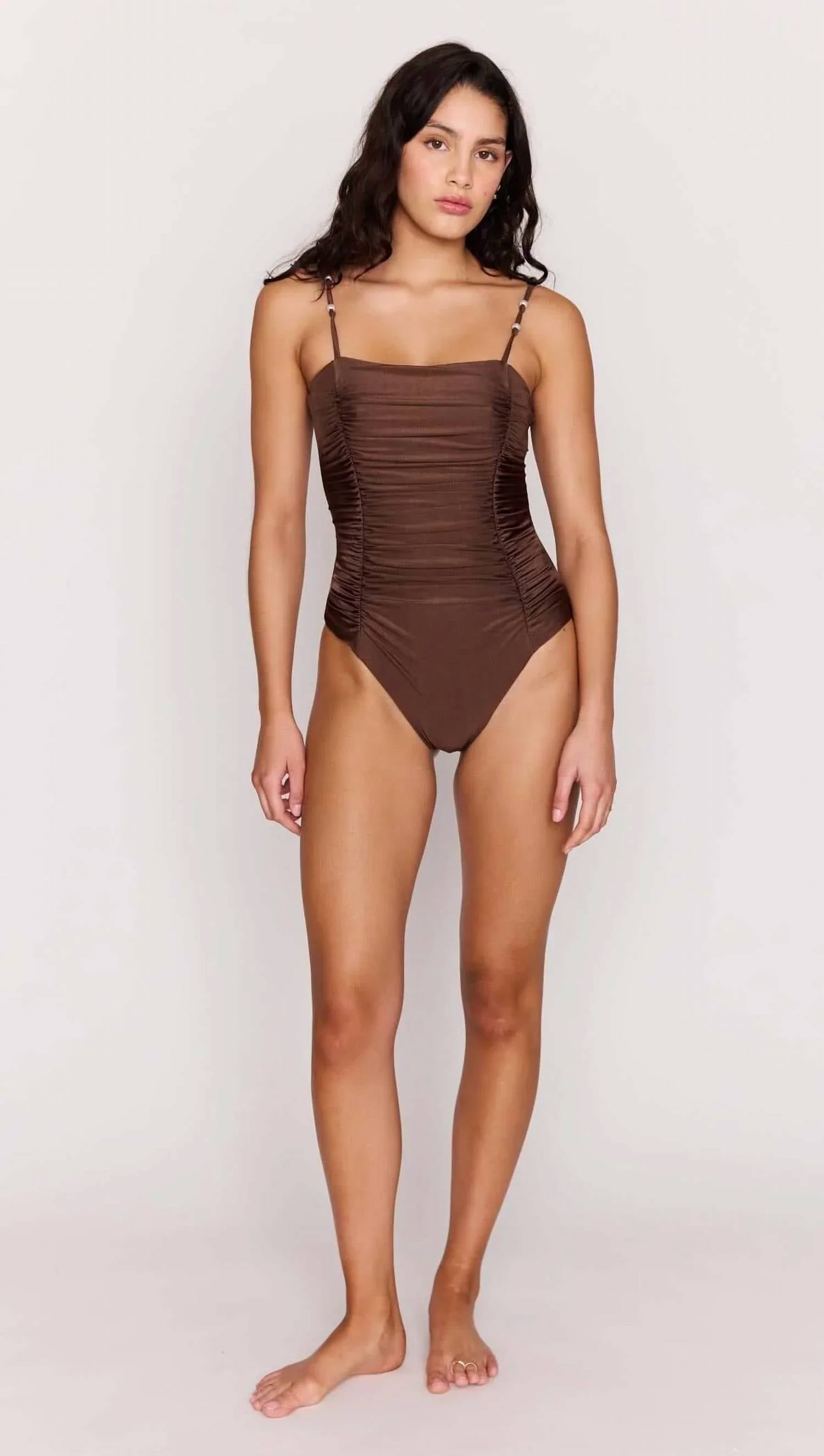 Minkpink - Sienne Ruched One-piece Swimsuit