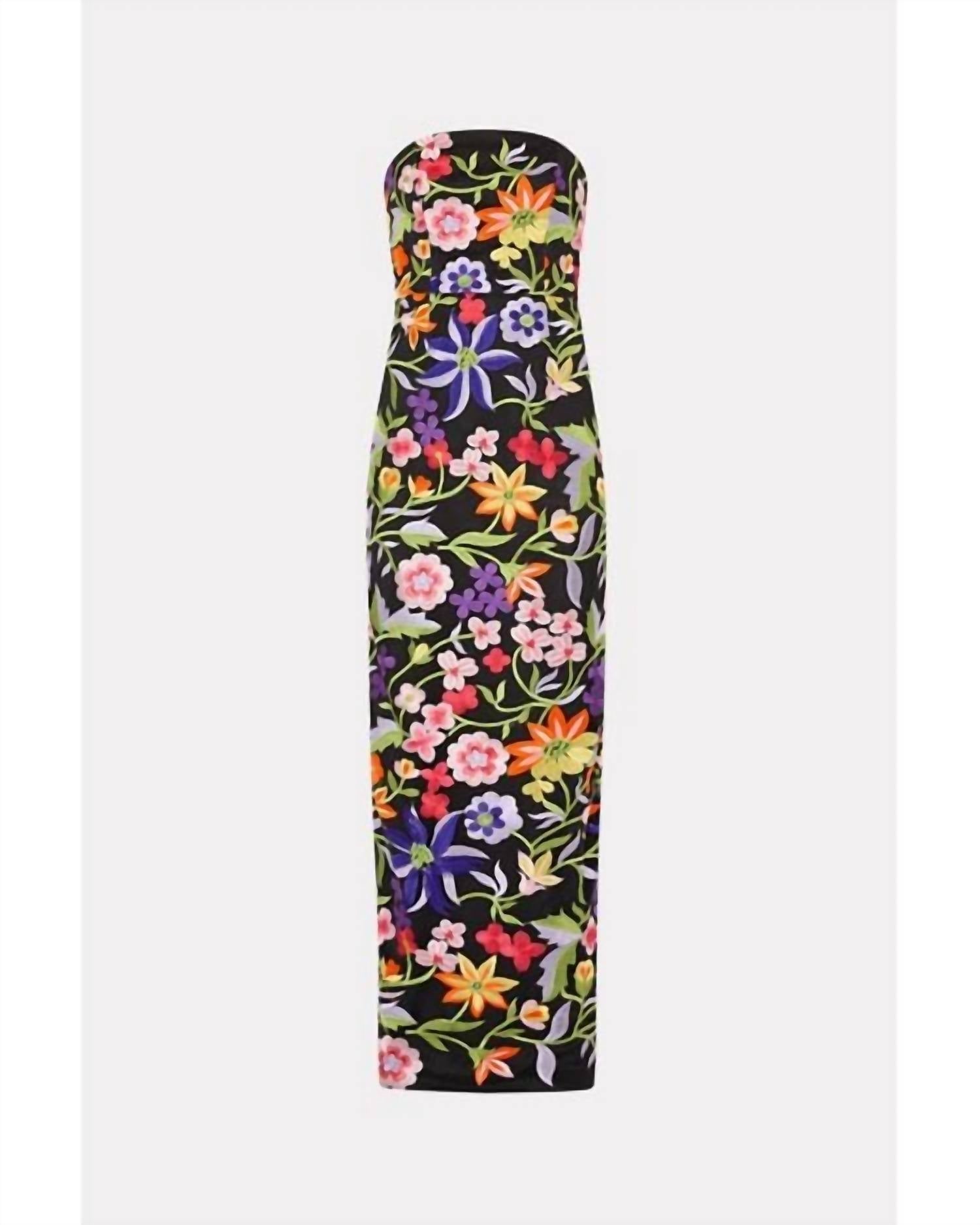 Milly - Women's Magnolia Mesh Embroidery Maxi Dress