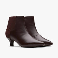 Clarks Women's Kepley Erin Dark Leather Ankle Boots in espresso - women's shoe - alternate view