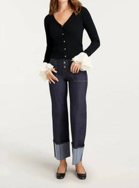 Cinq A Sept - Bernadette Prestyled Ribbed Cardigan