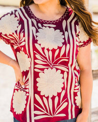 Layerz Clothing - Victoria Patterned Top