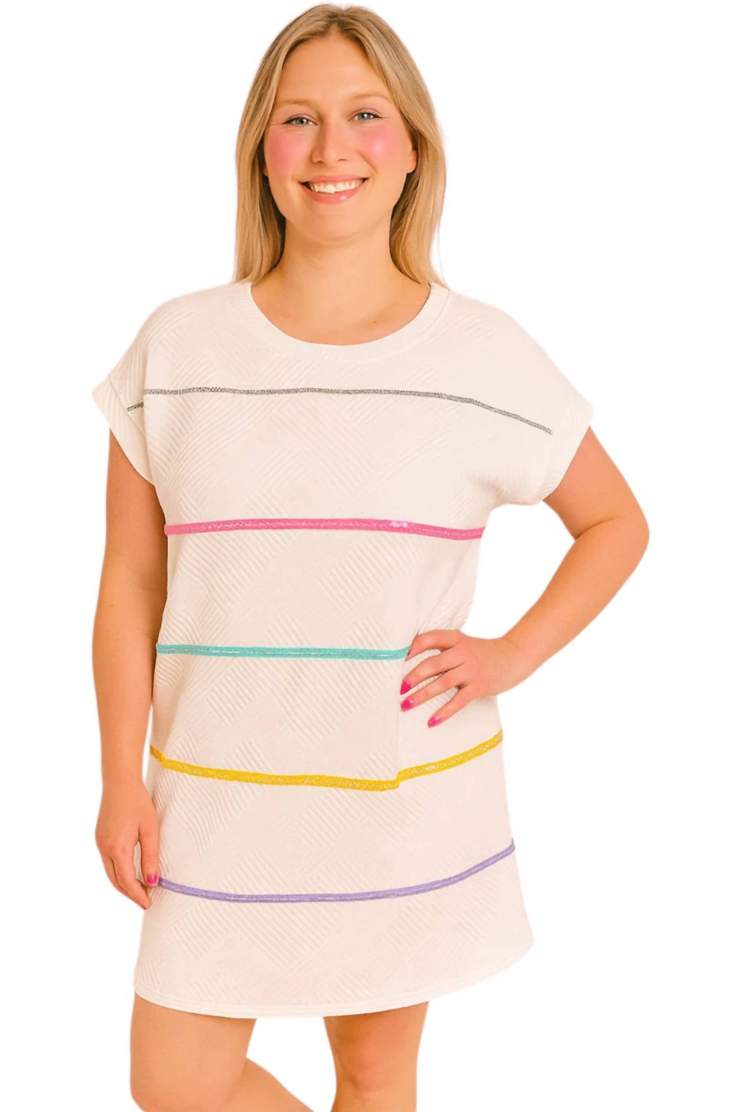 Entro - Keep Things Fun Quilted Dress