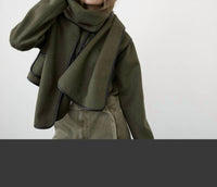 Moon River - Daniella Button Down Jacket With Scarf