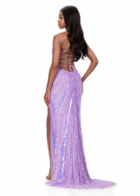 Ashleylauren - Fitted Beaded Gown