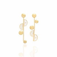 Georgina Jewelry - Women's Signature Moon Sphere Earrings